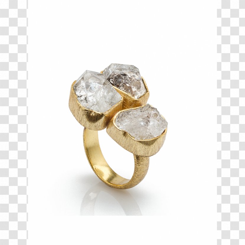 Herkimer Diamond Ring Jewellery Gold - Body Jewelry Transparent PNG