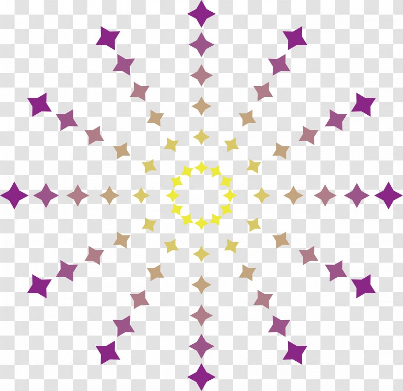 Evolation Yoga Hot Bikram Yogi - Hatha - Purple Four-pointed Star Ray Transparent PNG