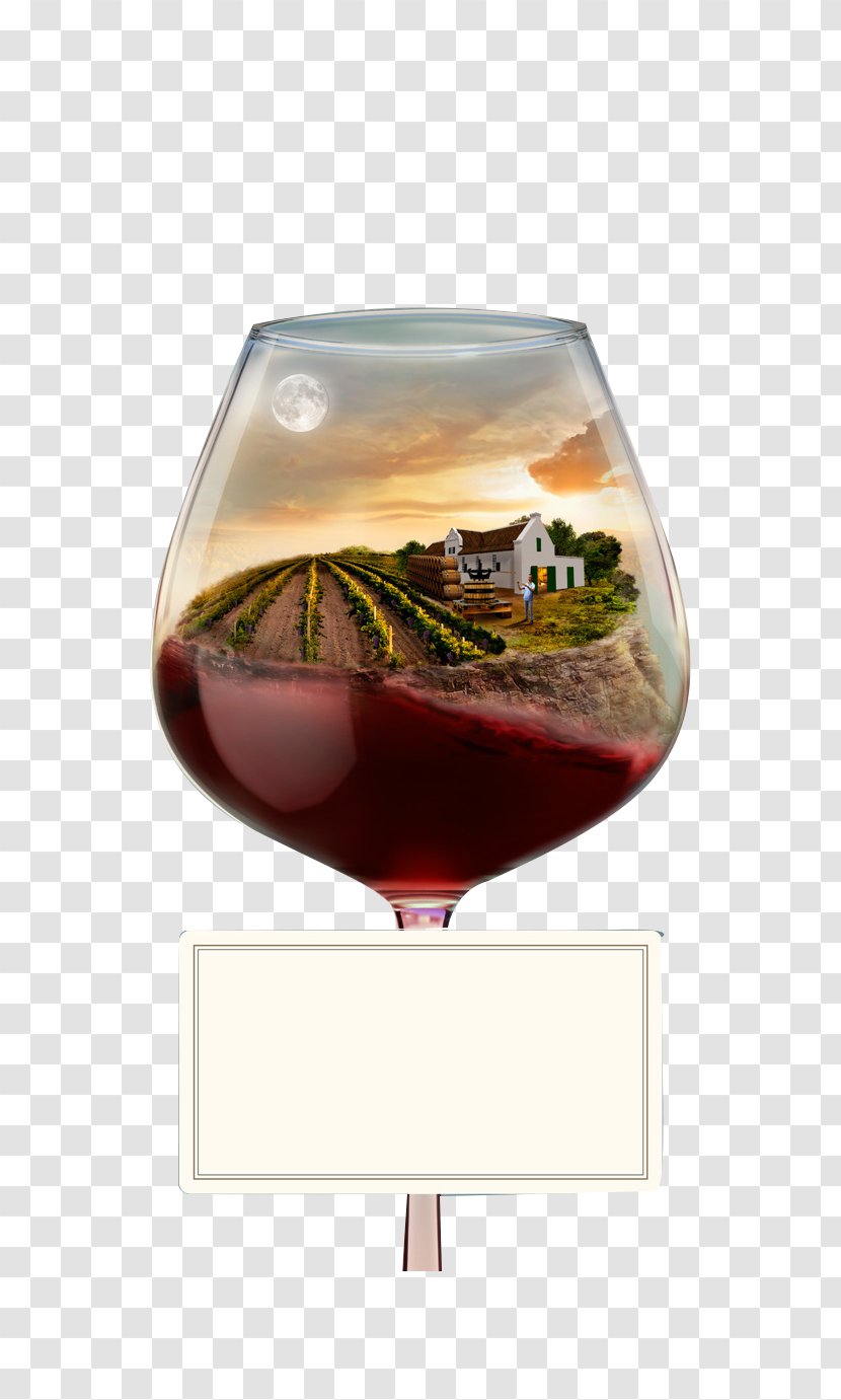 Red Wine Glass Iced Tea Drink - Of Views Transparent PNG