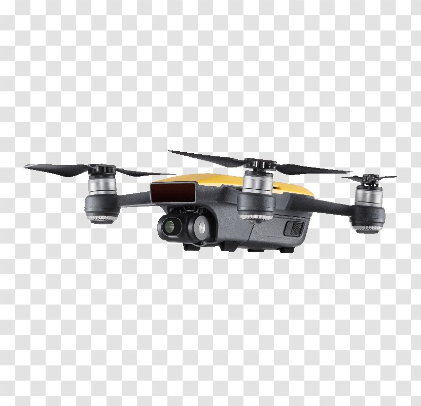 Mavic Pro DJI Spark Unmanned Aerial Vehicle Quadcopter - Color - Yellow Transparent PNG