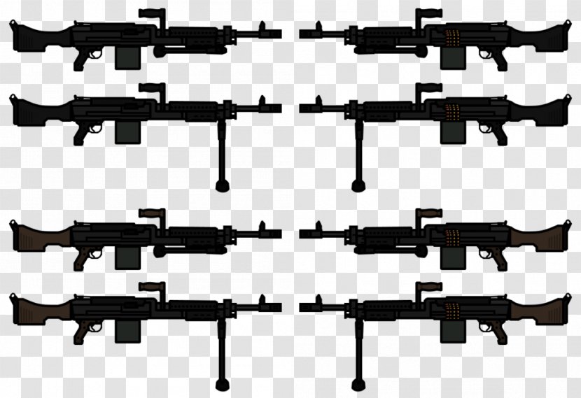 Trigger Firearm M240 Machine Gun FN MAG - Flower Transparent PNG