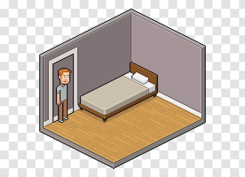 Isometric Projection Pixel Art Wall Video Game Graphics - Sprite - Baseboard Outline Transparent PNG