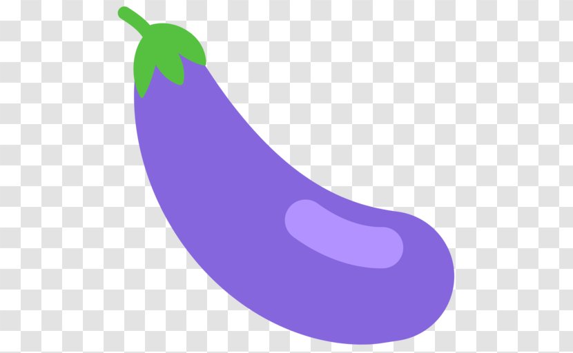 Emoji Eggplant Vegetable Food Text Messaging - Violet Transparent PNG