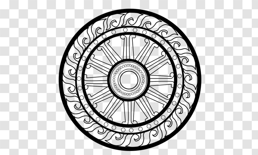 Dharmachakra Buddhism Clip Art - Bicycle Part - Wheel Of Dharma Transparent PNG
