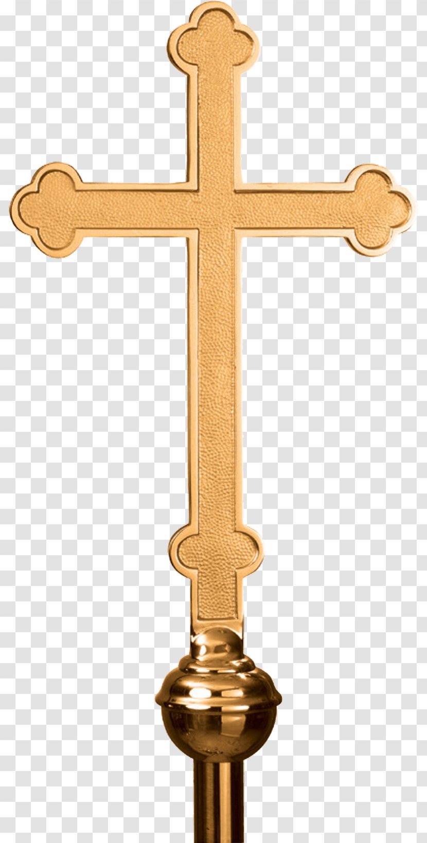Crucifix 01504 Brass Transparent PNG