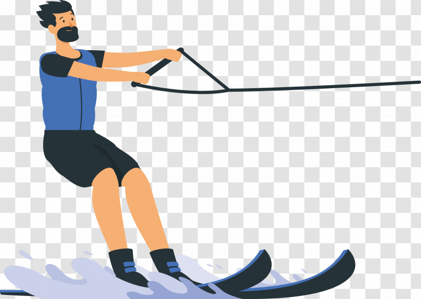 Ski Pole Line Skiing Shoe Transparent PNG