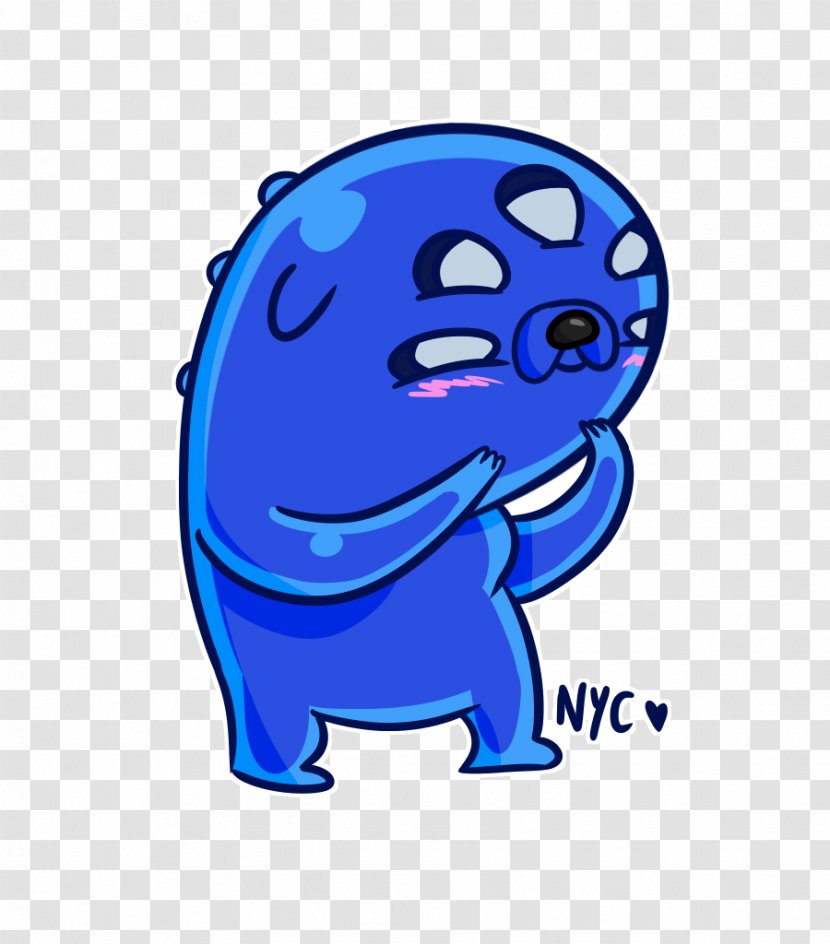 Jake The Dog Shapeshifting Fan Art Finn Human Drawing - Electric Blue Transparent PNG