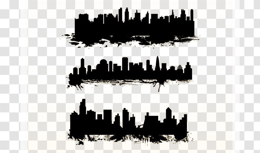 The Architecture Of City Silhouette - Poster Transparent PNG