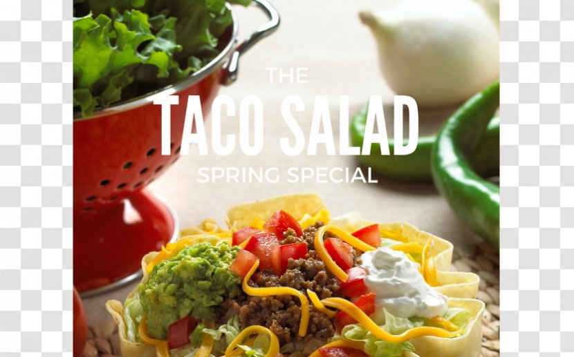 Vegetarian Cuisine Taco Salad Tex-Mex Burrito - Restaurant Transparent PNG