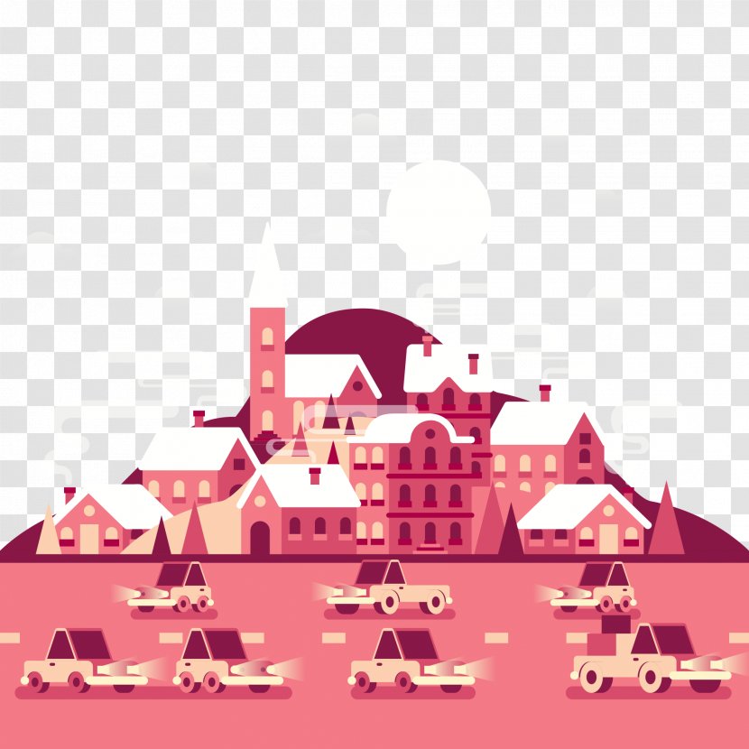 Illustration - House - City Snow Transparent PNG