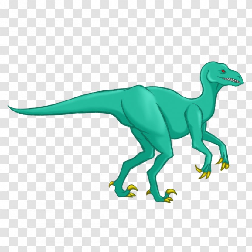 Velociraptor Protoceratops Tyrannosaurus Dinosaur - Digital Art - Vector Transparent PNG