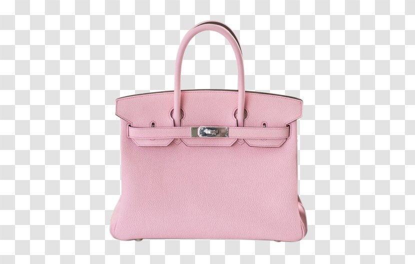 Birkin Bag Hermxe8s Handbag Leather - Baggage - Hermes Platinum Package TOGO 25 Cherry Pink Silver Clasp Handbags Transparent PNG