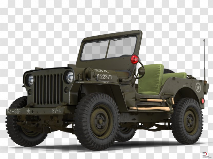 Willys Jeep Truck Car MB Wrangler - Brand Transparent PNG