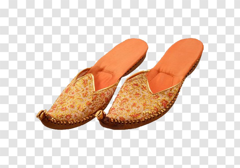 Slipper Mojari Leather Shoe Embroidery - Outdoor Transparent PNG