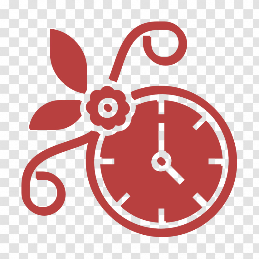 Flower Icon Wall Clock Icon Home Decoration Icon Transparent PNG
