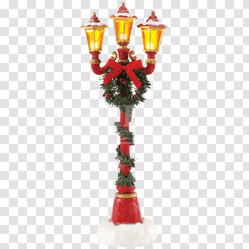 Santa Claus Street Light Christmas Decoration Lighting - Furniture - Winter Transparent PNG