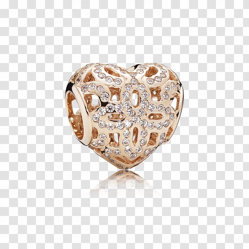 Earring Charm Bracelet Pandora Cubic Zirconia Jewellery - Charms Pendants Transparent PNG