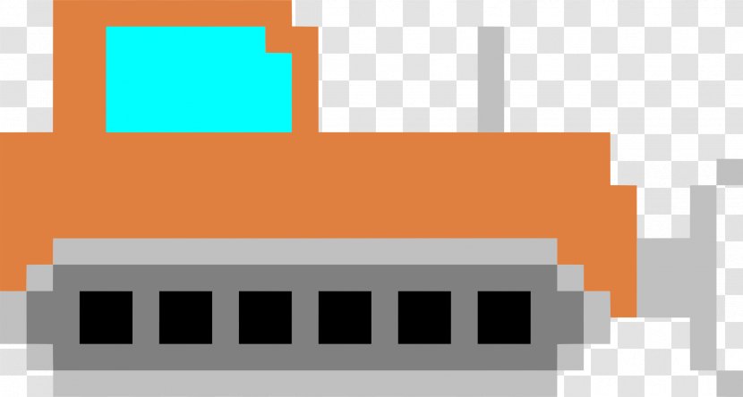 Pixel Art Bulldozer Graphic Design Clip Transparent PNG