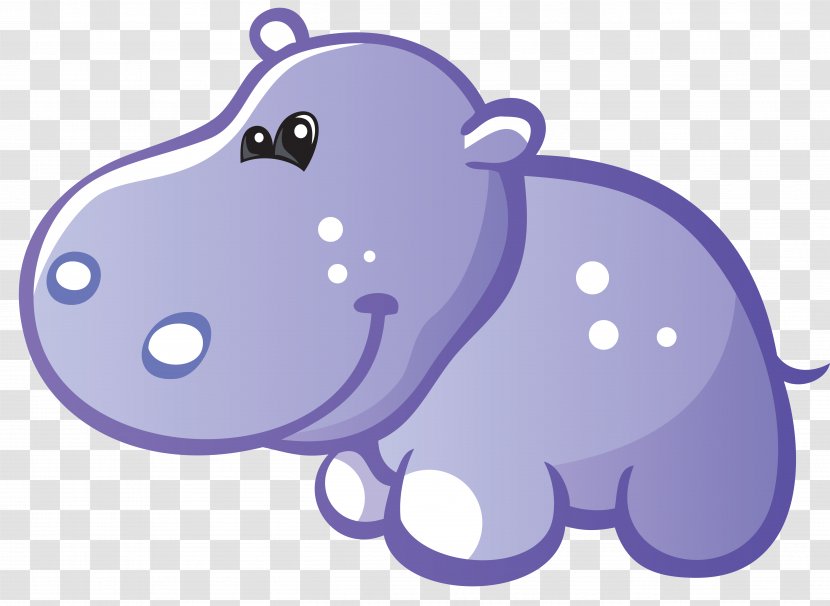 Hippopotamus Kitten Cartoon Clip Art - Hippo Transparent PNG