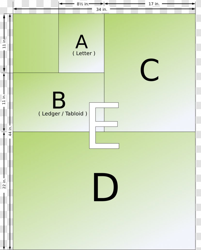 International Paper Sizes Standard Size American National Standards Institute ANSI/ASME Y14.1 - Engineering Transparent PNG