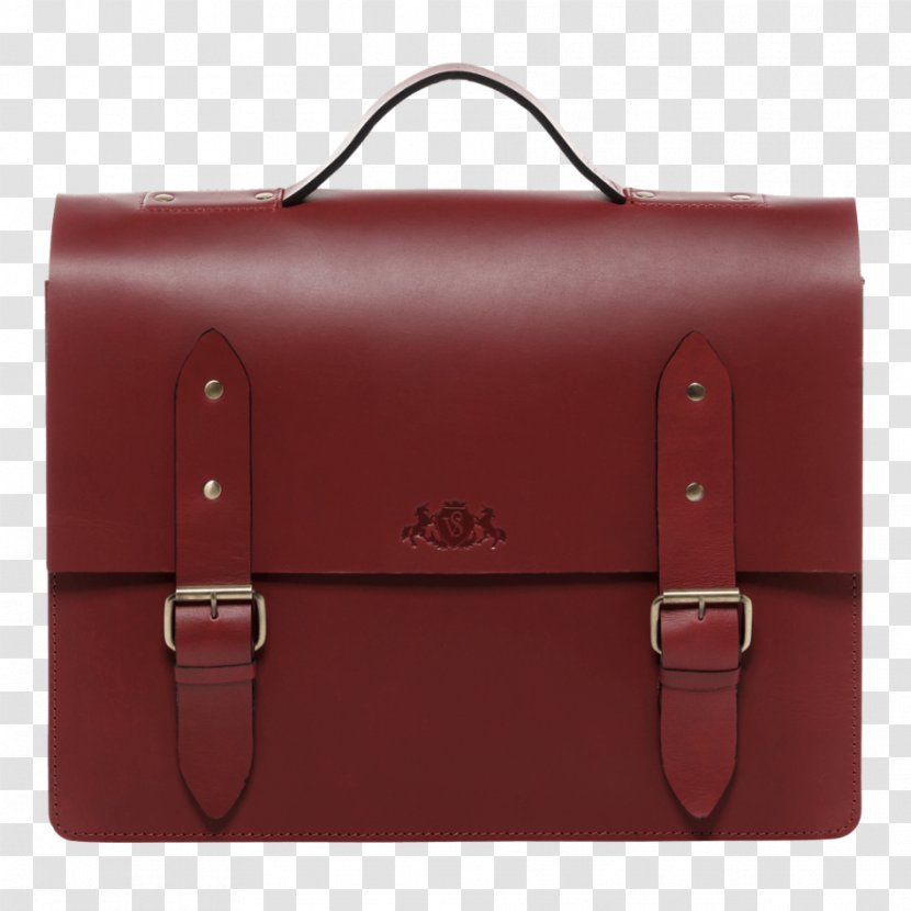 Briefcase Leather Tasche Bag Red - Computer Transparent PNG