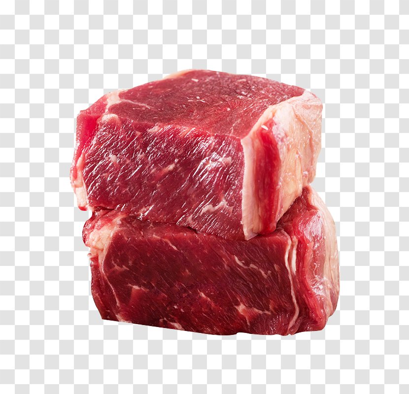 Angus Cattle Beefsteak Meat Ham - Cartoon - Original Flavor Eye Steak Beef Transparent PNG