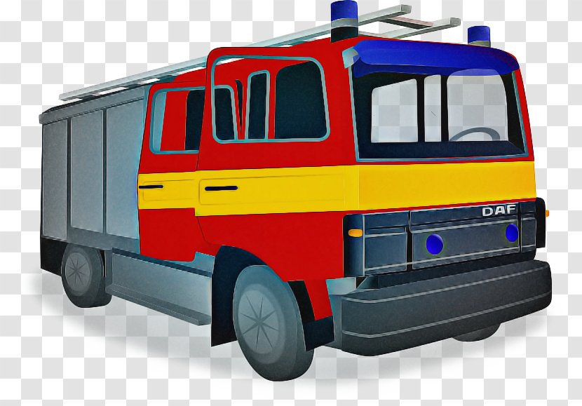 Firefighter Cartoon - Truck - Bus Fire Apparatus Transparent PNG