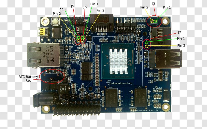 Microcontroller Electronics Graphics Cards & Video Adapters Motherboard TV Tuner - Electronic Component - Board Pin Transparent PNG