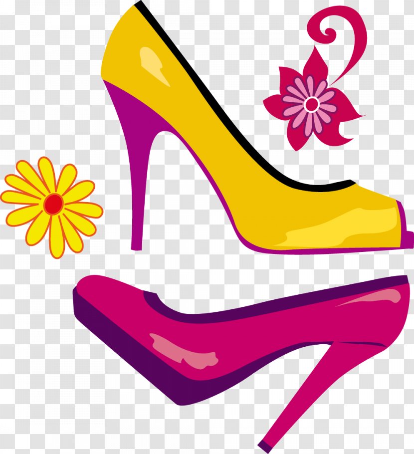 Slipper High-heeled Footwear Fashion - Vector Heels Transparent PNG