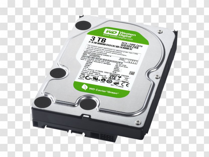 Hard Drives Serial ATA Western Digital WD Green SATA HDD Terabyte - Wd Blue Hdd - Disk Transparent PNG