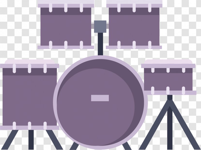 Musical Instrument Drums Euclidean Vector - Tree - Purple Shelf Drum Transparent PNG
