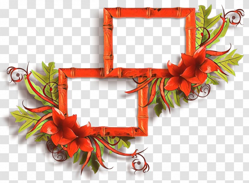 Christmas Picture Frame - Flower - Interior Design Plant Transparent PNG