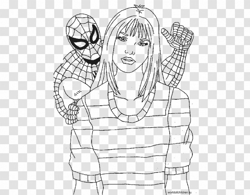 Spider-Man: Edge Of Time Colouring Pages Coloring Book Deadpool - Silhouette - Spider-man Transparent PNG