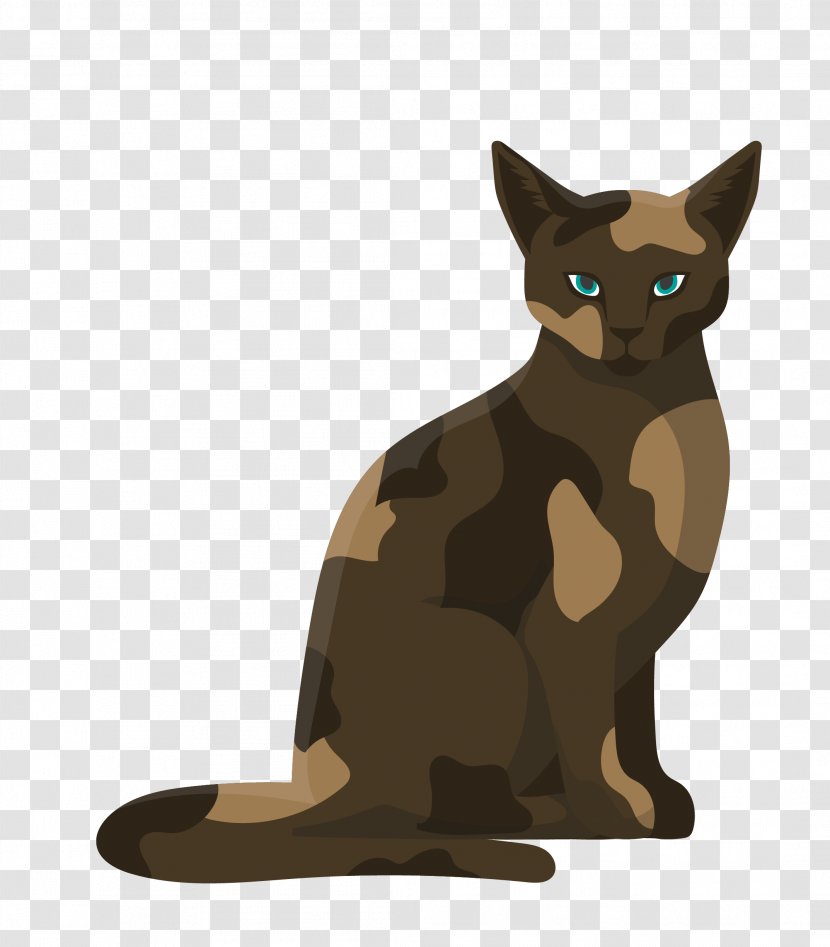 Whiskers Cat Cartoon Illustration - Vector HD Transparent PNG