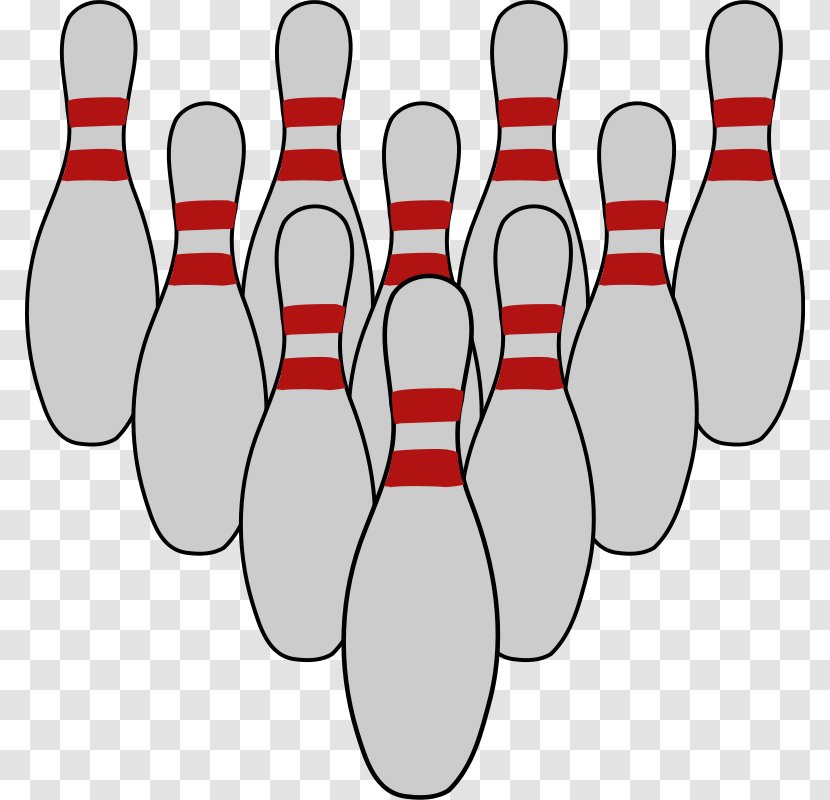 Bowling Pin Ten-pin Candlepin Clip Art - Pictures Of Pins And Balls Transparent PNG