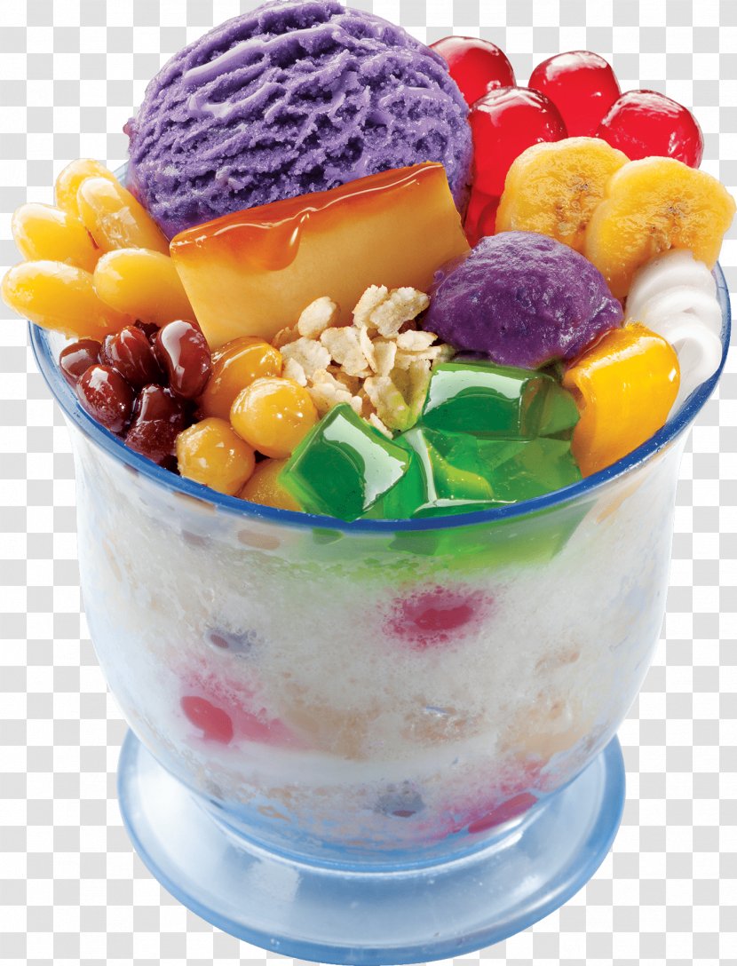 Ice Cream Halo-halo Filipino Cuisine Shaved Dessert - Parfait - Western Chefs Transparent PNG