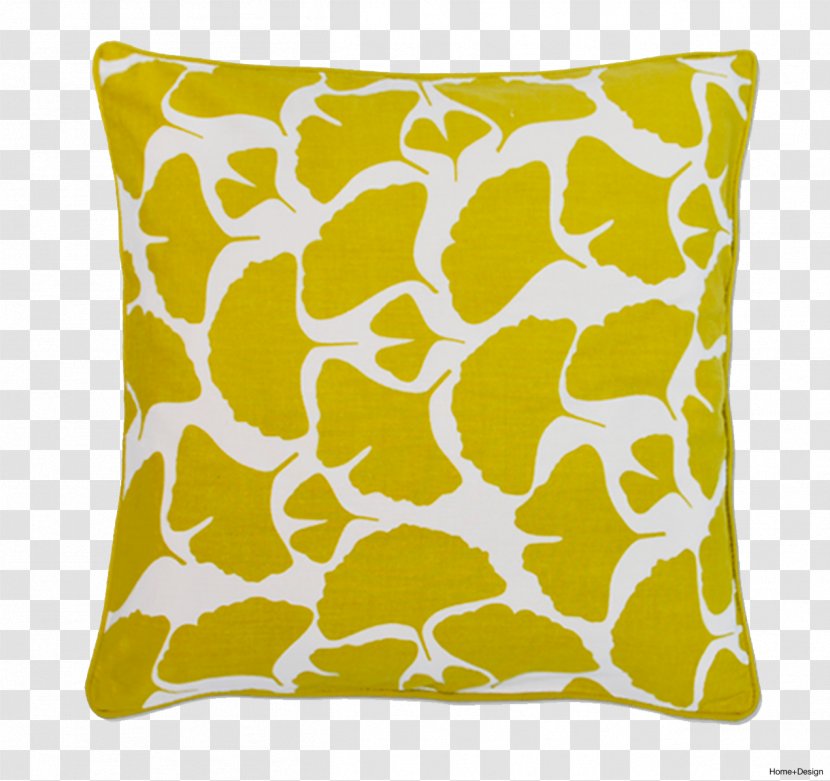 Towel Cushion Pillow Place Mats Ginkgo Biloba - Yellow Transparent PNG