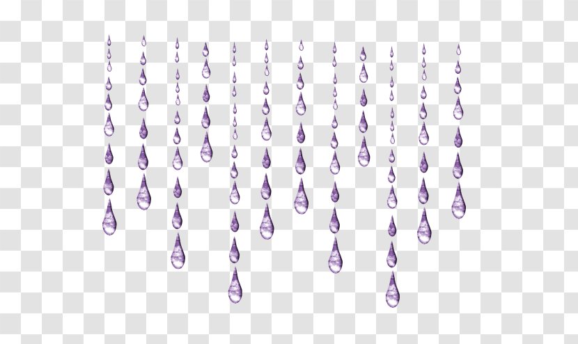 Crystal Curtain Clip Art - Lavender - Hanging String Transparent PNG