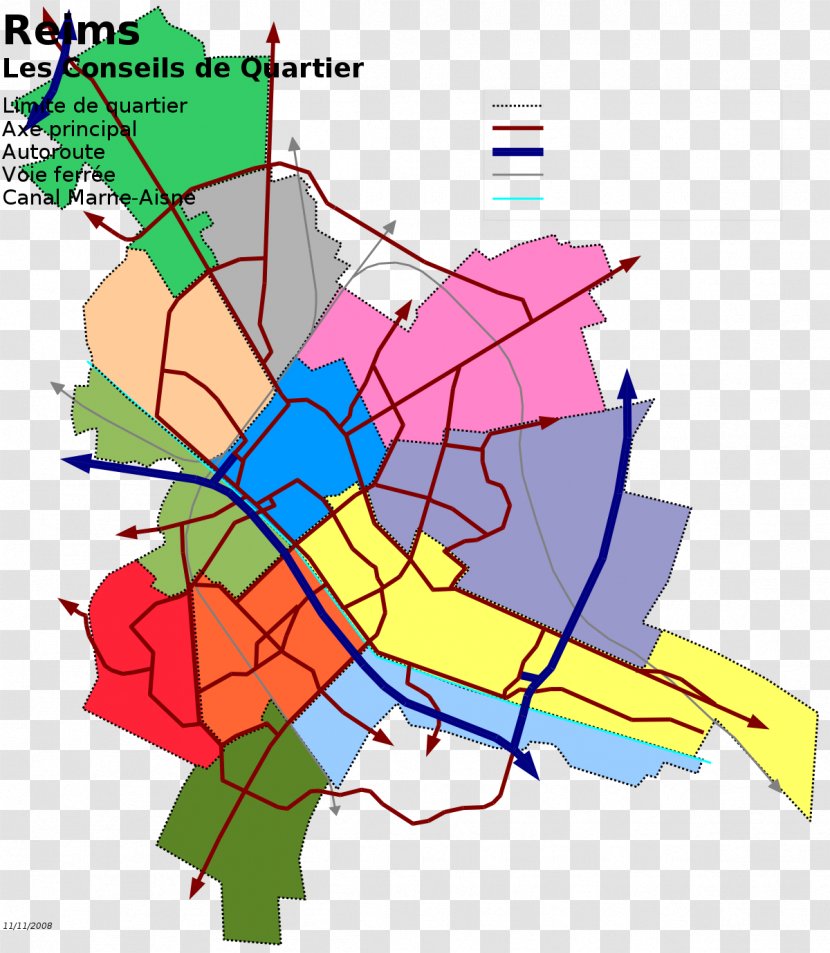 Quartier Clairmarais - Area - Charles Arnould Neighbourhood Gare De Reims-Maison-Blanche Conseil QuartierMap Transparent PNG