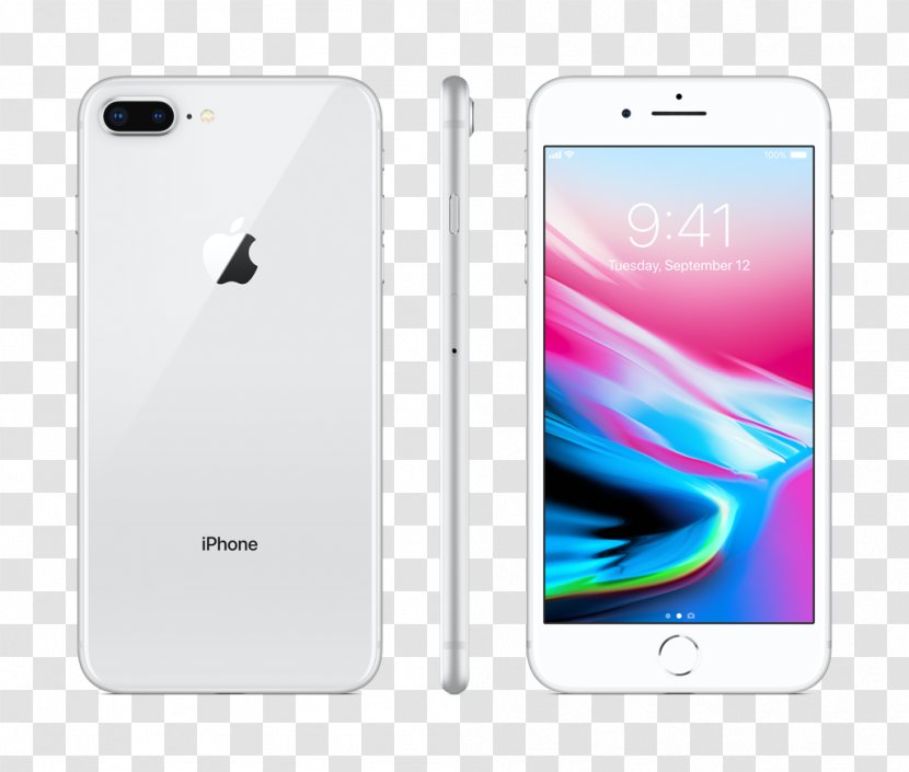 Apple IPhone 8 Plus Silver - Iphone Transparent PNG
