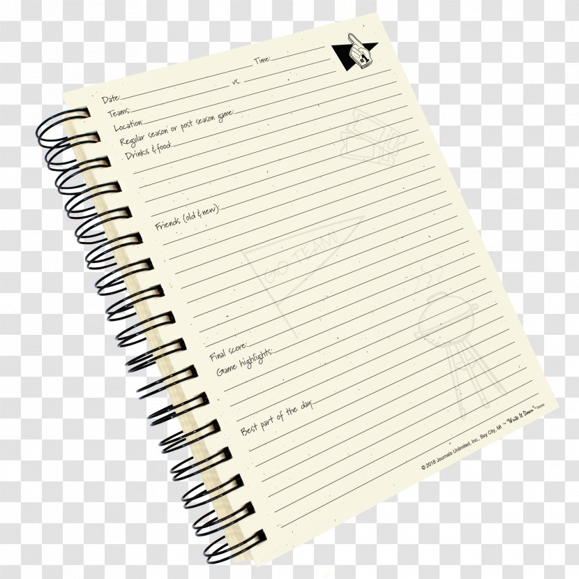 Notebook Paper Diary Hardcover - Product Transparent PNG