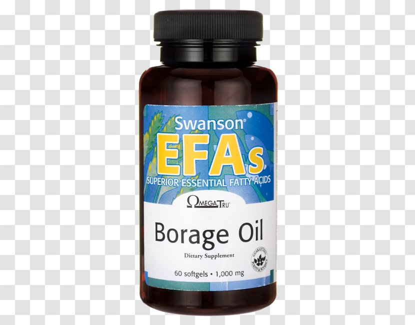 Dietary Supplement Borage Seed Oil Gamma-Linolenic Acid Swanson Health Products - Liquid Transparent PNG