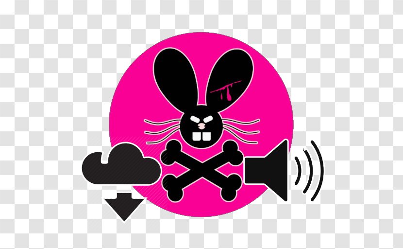 Clip Art Illustration Pink M Skull Emo - Magenta - Bunny Logo Transparent PNG