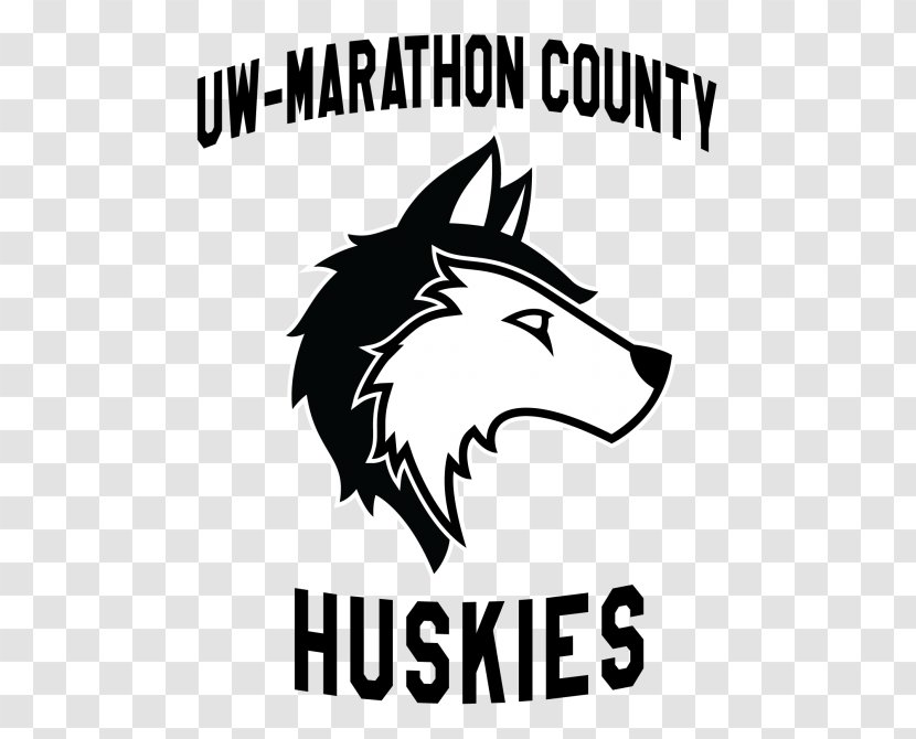 University Of Wisconsin–Marathon County Logo Siberian Husky Gray Wolf - Area Transparent PNG