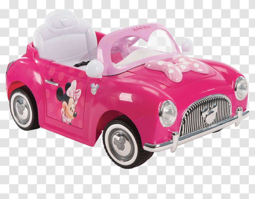 Minnie Mouse Car Disney Girls' 6-Volt Battery-Powered Electric Ride-On By Huffy Convertible Jeep Wrangler - 6 Volt Battery Transparent PNG