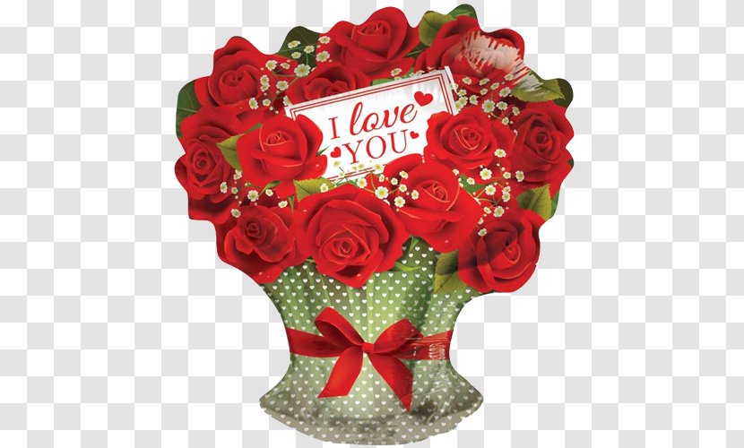 Flower Bouquet Balloon Love Rose Valentine's Day Transparent PNG