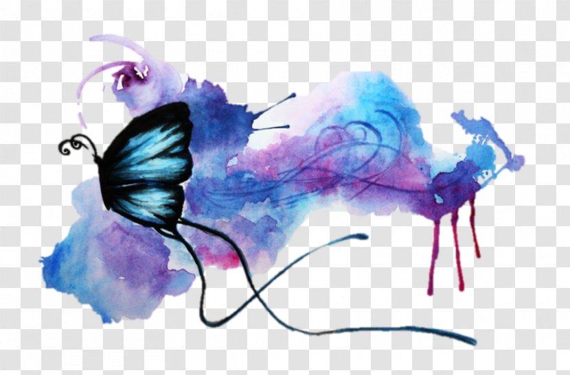 Butterfly Watercolor Painting Art - Paint Transparent PNG
