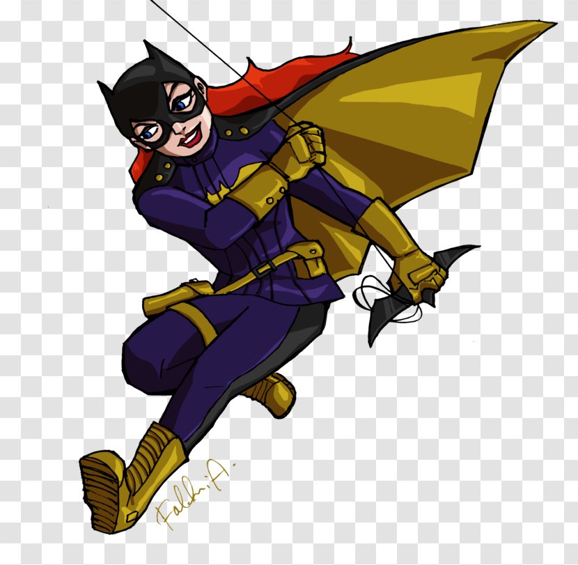 Batgirl Batman Cartoon Superhero - Mythical Creature Transparent PNG