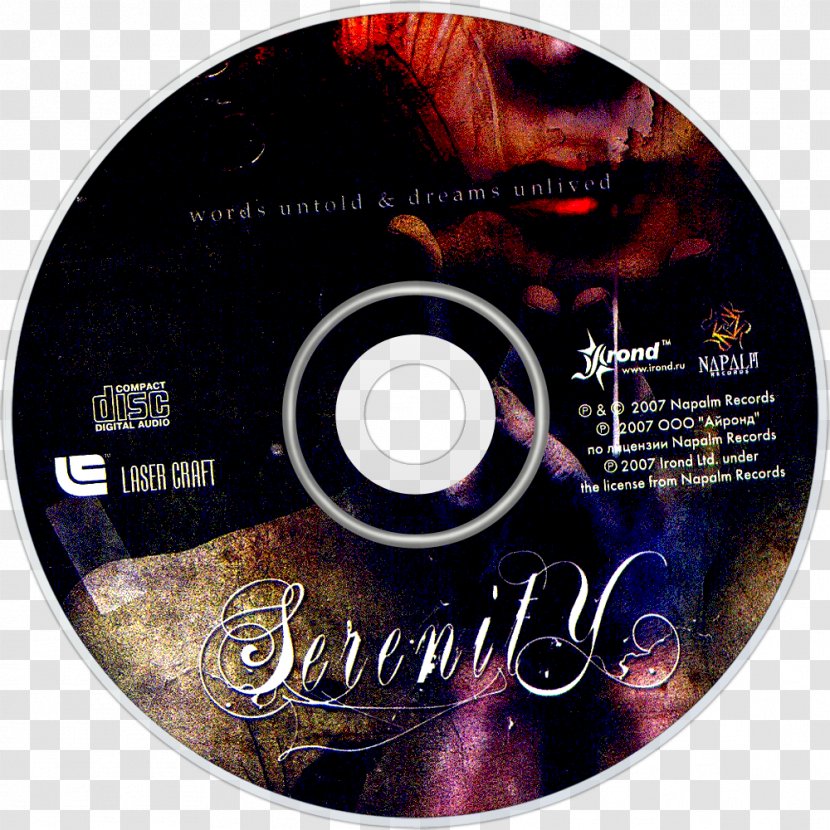 Compact Disc Words Untold & Dreams Unlived Serenity - Silhouette - Flower Transparent PNG