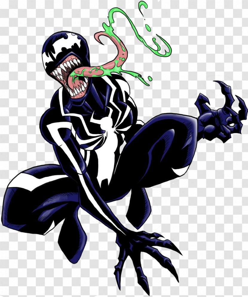 Venom Spider-Man Eddie Brock Gwen Stacy Cartoon - Art - Spider Woman Transparent PNG